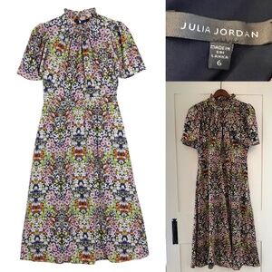 Julia Jordan flutter-sleeve midi dress